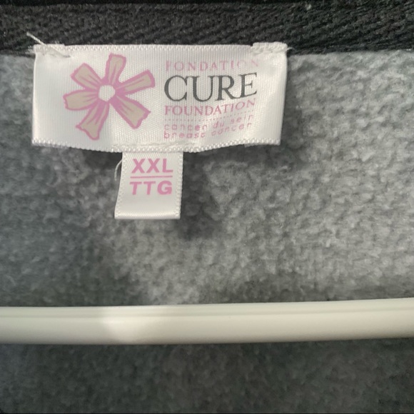 Cure Foundation Ladies Zippered Sweatshirt - Picture 3 of 4